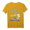 Kinder Polizei T-Shirt zum 5. Geburtstag – Lustiges Auto Shirt für Jungen und Mädchen als Geschenk für Kinderparty und Kindergarten