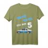 Kinder Polizei T-Shirt zum 5. Geburtstag – Lustiges Auto Shirt für Jungen und Mädchen als Geschenk für Kinderparty und Kindergarten