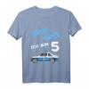 Kinder Polizei T-Shirt zum 5. Geburtstag – Lustiges Auto Shirt für Jungen und Mädchen als Geschenk für Kinderparty und Kindergarten