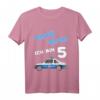 Kinder Polizei T-Shirt zum 5. Geburtstag – Lustiges Auto Shirt für Jungen und Mädchen als Geschenk für Kinderparty und Kindergarten