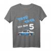 Kinder Polizei T-Shirt zum 5. Geburtstag – Lustiges Auto Shirt für Jungen und Mädchen als Geschenk für Kinderparty und Kindergarten