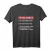 Fahrlehrer Regeln Führerschein Fahrschullehrer T-Shirt – Perfektes Geschenk für Fahrschullehrer und Fahranfänger zu Weihnachten oder Geburtstag