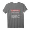 Fahrlehrer Regeln Führerschein Fahrschullehrer T-Shirt – Perfektes Geschenk für Fahrschullehrer und Fahranfänger zu Weihnachten oder Geburtstag