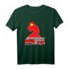 Kinder 2. Geburtstag Feuerwehr Auto T-Shirt – Lustiges Feuerwehrmann Motiv für Jungen und Mädchen, perfekt als Geschenk zum Geburtstag oder Weihnachten