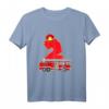Kinder 2. Geburtstag Feuerwehr Auto T-Shirt – Lustiges Feuerwehrmann Motiv für Jungen und Mädchen, perfekt als Geschenk zum Geburtstag oder Weihnachten