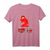 Kinder 2. Geburtstag Feuerwehr Auto T-Shirt – Lustiges Feuerwehrmann Motiv für Jungen und Mädchen, perfekt als Geschenk zum Geburtstag oder Weihnachten