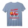 Kinder Ich werde große Schwester 2021 Feuerwehr Auto Geschenk T-Shirt – Perfekt zur Babyankündigung & für die große Schwester