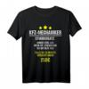 KFZ-Mechaniker Stundensatz Stundenlohn Auto Schrauber T-Shirt – Lustiges Geschenk für Kfz-Mechatroniker, Automechaniker & Werkstattprofis