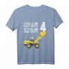 Kinder Geburtstagsshirt für 4 Jahre Junge mit LKW, Bagger und Baustellen-Motiv - Perfekt für Geburtstagsfeiern