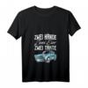 Damen Trabant Trabi 601 T-Shirt mit V-Ausschnitt – Leichtes, klassisch geschnittenes Oldtimer T-Shirt für Damen