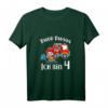 Kinder Ich bin 4 Jahre T-Shirt Jungen & Mädchen Feuerwehr Auto Geburtstagsshirt - Perfektes Geschenk für kleine Feuerwehr-Fans zum Geburtstag