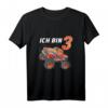 Kinder 3. Geburtstag Geschenk Jungen & Mädchen - Auto Monster Truck T-Shirt für Geburtstagsfeiern & Monster Truck Fans