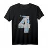 Kinder 4. Geburtstag Polizei Auto T-Shirt für Jungen – Lustiges Geburtstagsshirt mit Polizei-Design, Blaulicht & Hubschrauber