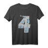 Kinder 4. Geburtstag Polizei Auto T-Shirt für Jungen – Lustiges Geburtstagsshirt mit Polizei-Design, Blaulicht & Hubschrauber