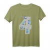 Kinder 4. Geburtstag Polizei Auto T-Shirt für Jungen – Lustiges Geburtstagsshirt mit Polizei-Design, Blaulicht & Hubschrauber