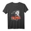 Lustiges Zebra Auto T-Shirt - Wilder Fahrer mit Pferd und Zebra Motiv, Humorvolles Geschenk für Tier- und Autoenthusiasten