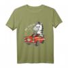 Lustiges Zebra Auto T-Shirt - Wilder Fahrer mit Pferd und Zebra Motiv, Humorvolles Geschenk für Tier- und Autoenthusiasten