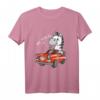 Lustiges Zebra Auto T-Shirt - Wilder Fahrer mit Pferd und Zebra Motiv, Humorvolles Geschenk für Tier- und Autoenthusiasten