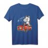 Lustiges Zebra Auto T-Shirt - Wilder Fahrer mit Pferd und Zebra Motiv, Humorvolles Geschenk für Tier- und Autoenthusiasten