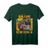 Kinder Bääm! Ich bin 4 Feuerwehr Auto T-Shirt – Perfektes Geschenk zum 4. Geburtstag für Jungen, Feuerwehr-Fans und kleine Feuerwehrmänner