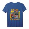 Kinder Bääm! Ich bin 4 Feuerwehr Auto T-Shirt – Perfektes Geschenk zum 4. Geburtstag für Jungen, Feuerwehr-Fans und kleine Feuerwehrmänner