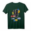 4. Geburtstag Jungen Fire Truck Polizei Auto T-Shirt – Perfekt für Feuerwehr, Polizei & Rettungsfahrzeuge, Party & Geschenk für 4-Jährige