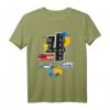 4. Geburtstag Jungen Fire Truck Polizei Auto T-Shirt – Perfekt für Feuerwehr, Polizei & Rettungsfahrzeuge, Party & Geschenk für 4-Jährige