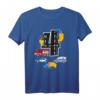 4. Geburtstag Jungen Fire Truck Polizei Auto T-Shirt – Perfekt für Feuerwehr, Polizei & Rettungsfahrzeuge, Party & Geschenk für 4-Jährige