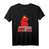 Kinder 6. Geburtstag Feuerwehr Auto T-Shirt - Lustiges Feuerwehrmann Kostüm für Jungen und Mädchen, ideales Geschenk für Feuerwehrfans