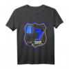 Kinder Polizei T-Shirt zum 7. Geburtstag – Lustiges Auto-Polizei-Shirt für Jungen und Mädchen als Geschenk