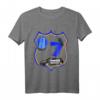 Kinder Polizei T-Shirt zum 7. Geburtstag – Lustiges Auto-Polizei-Shirt für Jungen und Mädchen als Geschenk
