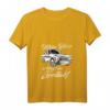 Damen Trabant 601 Rennpappe DDR Kultauto T-Shirt mit V-Ausschnitt – Nostalgisches Geschenk für Trabant Fans & DDR Auto Liebhaber