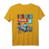 Ich bin 5 Jahre T-Shirt für Jungen und Mädchen – Polizei Auto Geburtstagsshirt als lustiges Geschenk zum Kindergeburtstag