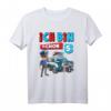 Ich bin 5 Jahre T-Shirt für Jungen und Mädchen – Polizei Auto Geburtstagsshirt als lustiges Geschenk zum Kindergeburtstag