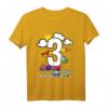 Kinder Geburtstag T-Shirt für Jungen - 3 Jahre mit Fahrzeugmotiven (Auto & Flugzeug) für den perfekten Kindergeburtstag