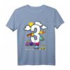 Kinder Geburtstag T-Shirt für Jungen - 3 Jahre mit Fahrzeugmotiven (Auto & Flugzeug) für den perfekten Kindergeburtstag