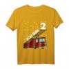 Kinder Geburtstagsshirt Feuerwehr 2 Jahre - Lustiges T-Shirt für Jungen & Mädchen zum Zweiten Geburtstag, Party & Deko