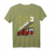 Kinder Geburtstagsshirt Feuerwehr 2 Jahre - Lustiges T-Shirt für Jungen & Mädchen zum Zweiten Geburtstag, Party & Deko