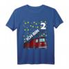 Kinder Geburtstagsshirt Feuerwehr 2 Jahre - Lustiges T-Shirt für Jungen & Mädchen zum Zweiten Geburtstag, Party & Deko