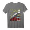 Kinder Geburtstagsshirt Feuerwehr 2 Jahre - Lustiges T-Shirt für Jungen & Mädchen zum Zweiten Geburtstag, Party & Deko
