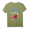 Kinder T-Shirt zum 2. Geburtstag - Feuerwehr Auto Motiv für Jungen, perfektes Geschenk für kleine Feuerwehrmänner