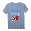 Kinder T-Shirt zum 2. Geburtstag - Feuerwehr Auto Motiv für Jungen, perfektes Geschenk für kleine Feuerwehrmänner
