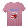 Kinder T-Shirt zum 2. Geburtstag - Feuerwehr Auto Motiv für Jungen, perfektes Geschenk für kleine Feuerwehrmänner