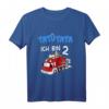 Kinder T-Shirt zum 2. Geburtstag - Feuerwehr Auto Motiv für Jungen, perfektes Geschenk für kleine Feuerwehrmänner