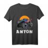 Kinder Monster Truck T-Shirt mit Namen Anton – Perfektes Geschenk für Monster Truck Fans und Auto Liebhaber für Jungen