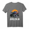 Kinder Monster Truck T-Shirt mit Namen Julian – Perfektes Geschenk für kleine Auto- und Truckfans