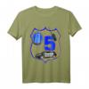 Kinder Polizei T-Shirt zum 5. Geburtstag - Lustiges Geschenk für Jungen und Mädchen mit Polizei Auto Motiv