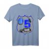 Kinder Polizei T-Shirt zum 5. Geburtstag - Lustiges Geschenk für Jungen und Mädchen mit Polizei Auto Motiv
