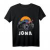 Kinder Monster Truck Name Jona Auto Geschenk T-Shirt – Perfektes Geschenk für kleine Auto- und Monster Truck Fans