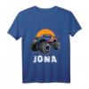 Kinder Monster Truck Name Jona Auto Geschenk T-Shirt – Perfektes Geschenk für kleine Auto- und Monster Truck Fans
